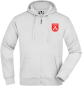 Preview: Herren Kapuzen Sweatjacke grau melliert