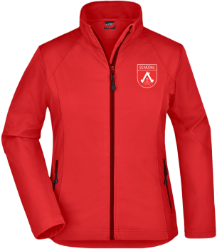 Damen  Softshell Jacke rot
