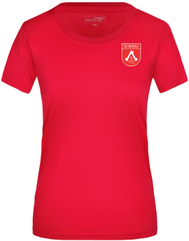 Damen Active Shirt rot