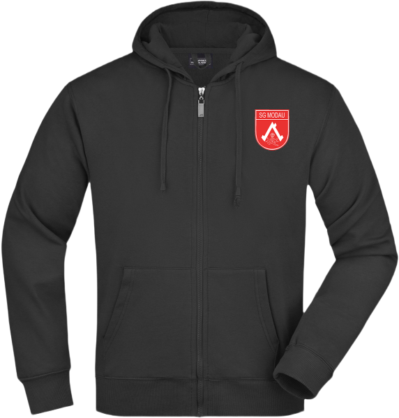 Herren Kapuzen Sweatjacke schwarz