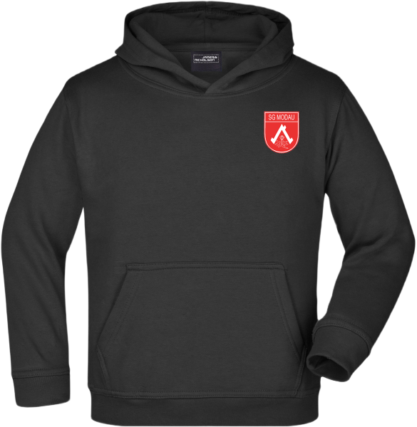 Kapuzen Sweatshirt Kinder grau melliert