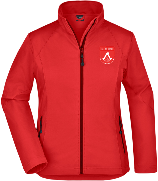 Damen  Softshell Jacke rot