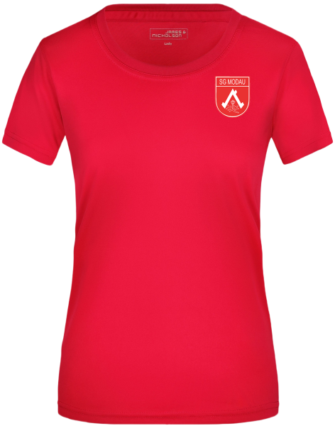 Damen Active Shirt rot